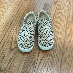 Leopard Print Kids Slip-On Shoes